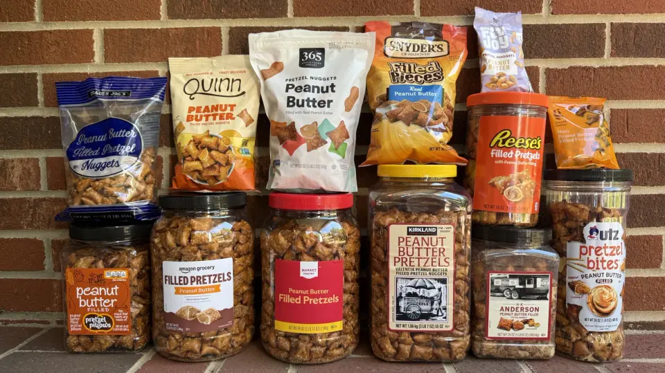 Trader Joe's Peanut Butter Filled Pretzel Nuggets Lead a 13-Brand Showdown