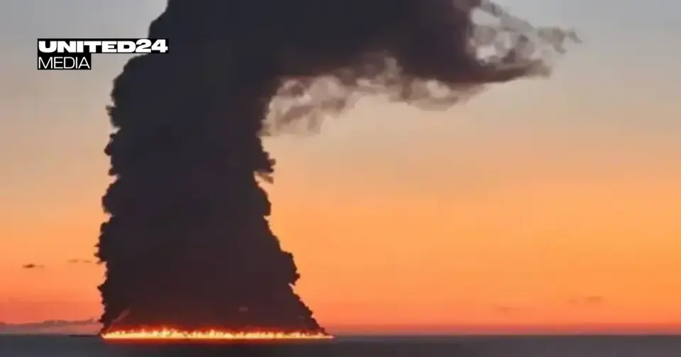 Naval Drone Strikes Liberian Tanker Off Sochi, Igniting Massive Black Sea Blaze
