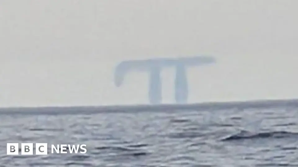 Cornwall Mirage Turns Distant Vessel Into Floating Spectacle