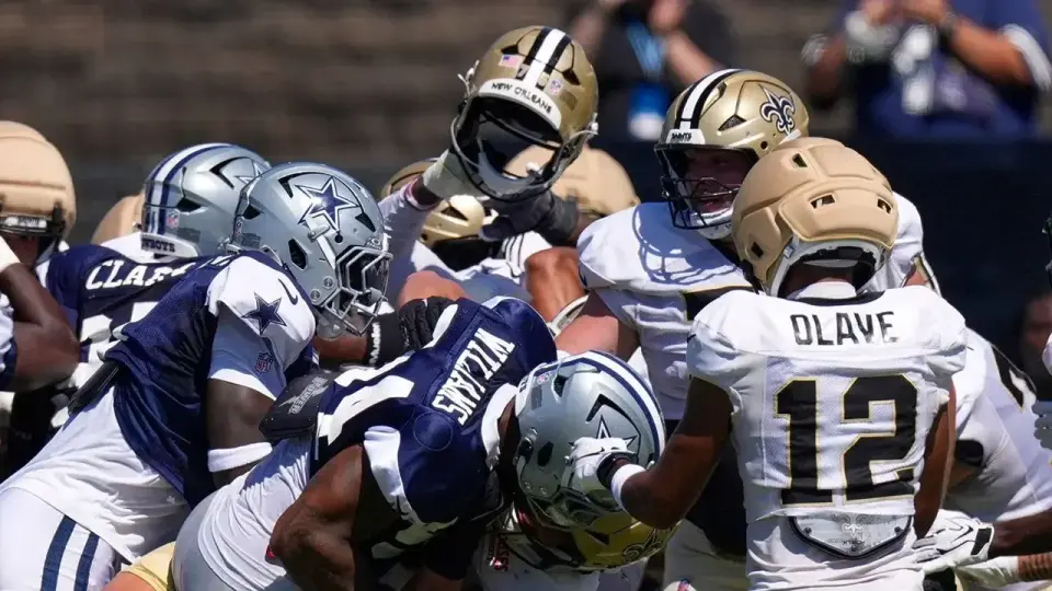 Cowboys-Saints Joint Practice Erupts Into Brawl With Punched, Helmets, and a Suplex