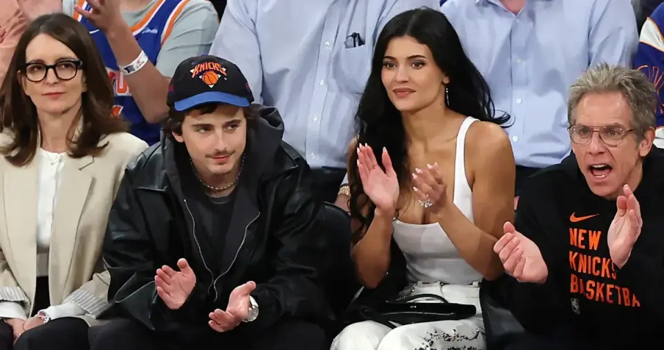 Jenner and Chalamet Courtside Knicks Night With Tina Fey