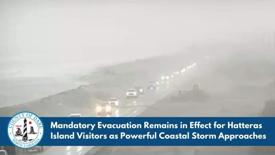 Mandatory Evacuation Issued for Outer Banks Visitors as Persistent Nor'easter Threatens Prolonged Isolation