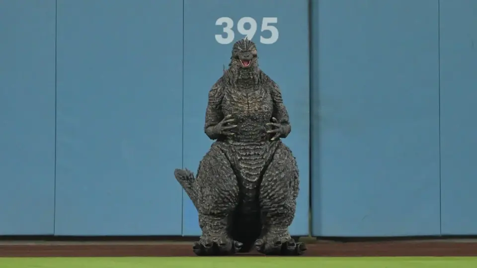 Dodgers' Godzilla-themed final home game breaks attendance record