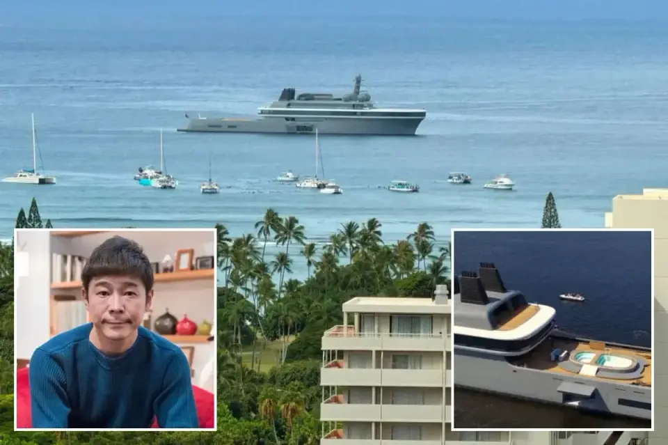 Maezawa's $350M superyacht surfaces off Hawaii coast