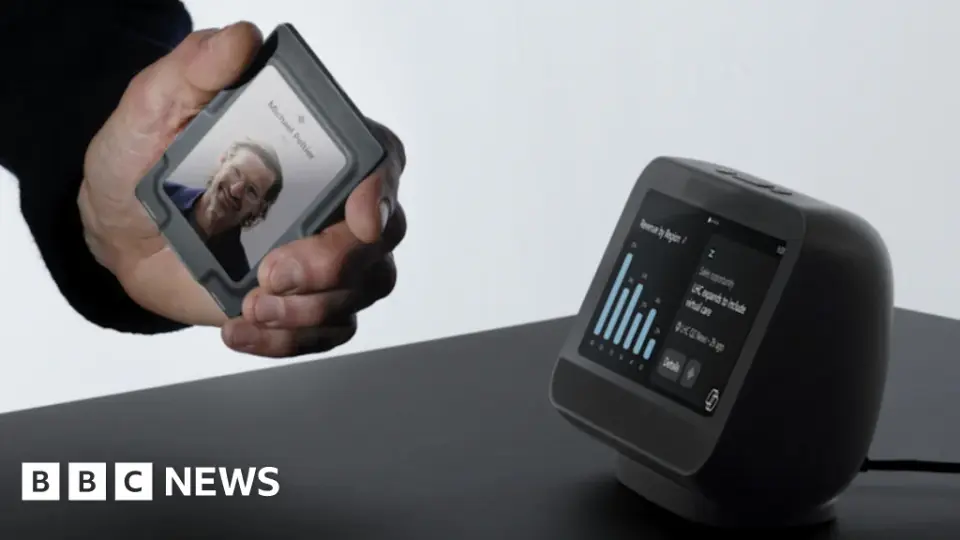 Microsoft previews AI-enabled wearable and desk cube for office work