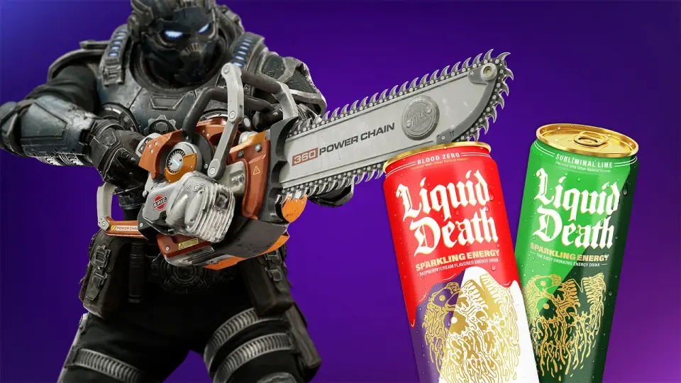 Gears of War: E-Day Launches Liquid Death Promotion for In-Game Pose and Merch