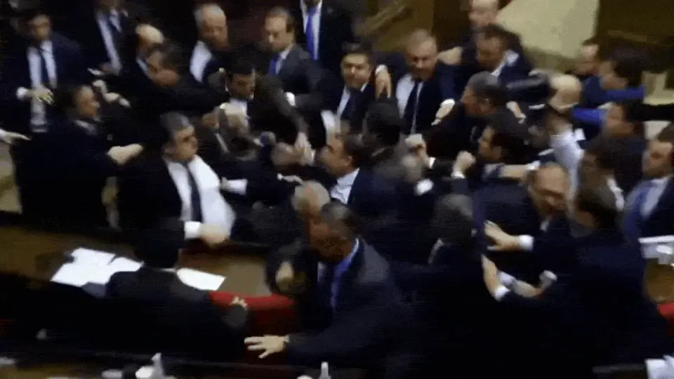 Armenian Parliament Descends into Physical Brawl Over Election Promise Dispute