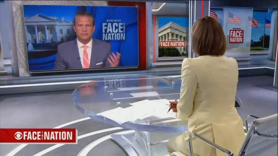 Hegseth Clashes Over U.S. Stockpiles in CBS Face the Nation Interview