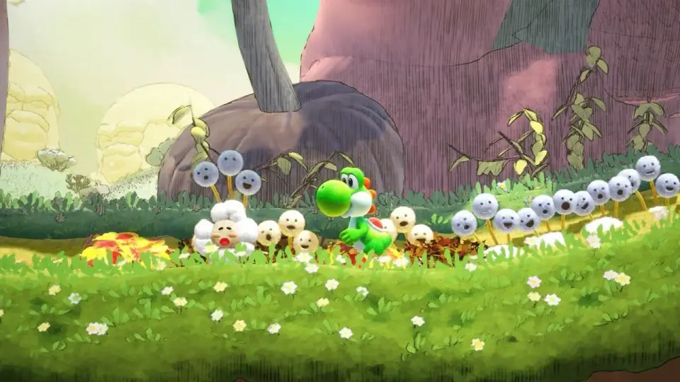 Yoshi turns explorer in a living encyclopedia on Switch 2