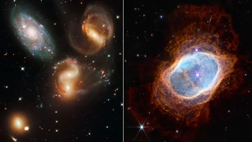 Seven Cosmic Snapshots from Hubble and Webb Redefine the Universe