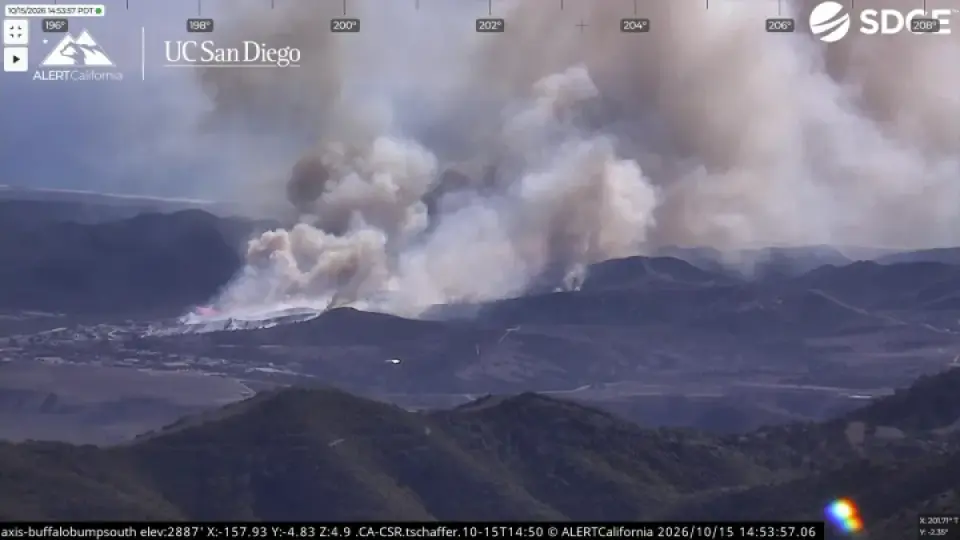 Henderson Fire at Camp Pendleton Reaches 1,117 Acres Amid Santa Ana Winds