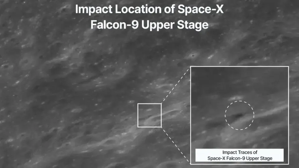 Danuri’s Moon photos reveal fresh crater from SpaceX debris