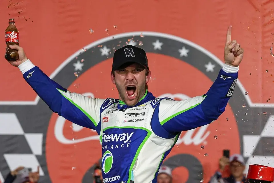 Suárez, Spire win Coca-Cola 600 in KBM tribute after Kyle Busch's passing