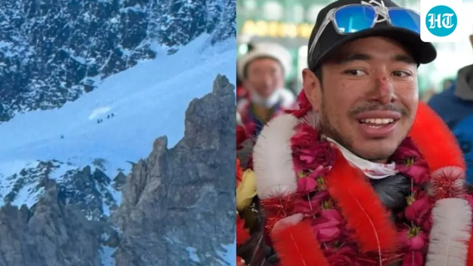 Photo purporting to show Purja on Broad Peak before avalanche goes viral