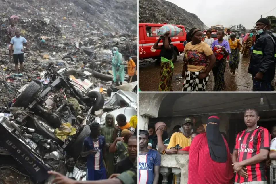 Guinea landfill collapse in Conakry leaves at least 30 dead