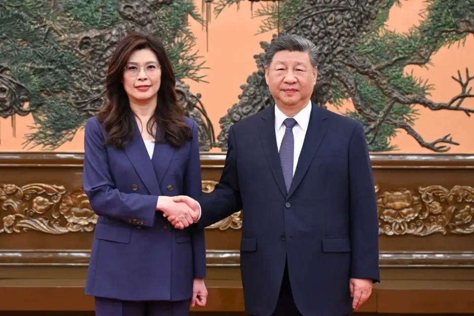 China hints at thaw with Taiwan after KMT leader’s Beijing visit