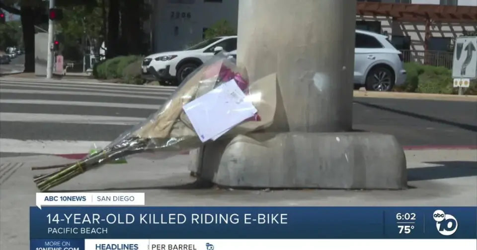 14-year-old e-bike rider killed in Pacific Beach intersection crash