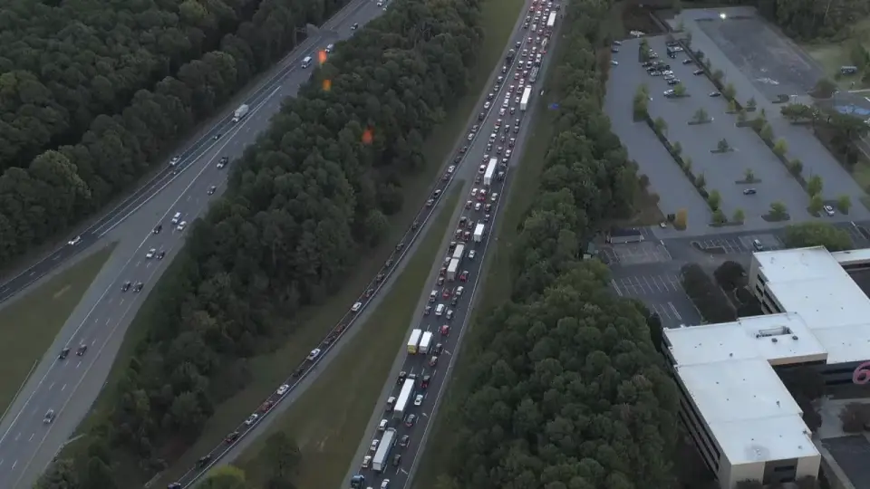 Fatal Pedestrian Incident on I-40 Near RDU Causes Hours of Major Traffic Delays