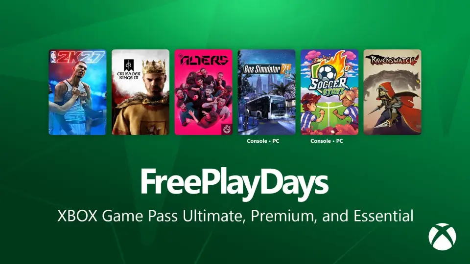 Xbox Free Play Days Offer Six Titles, Including NBA 2K27 and Crusader Kings III, Through October 18