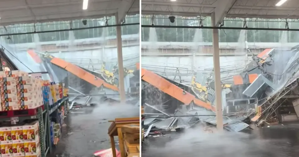 Stormy NJ BJ's roof collapse leaves shoppers safe amid floods