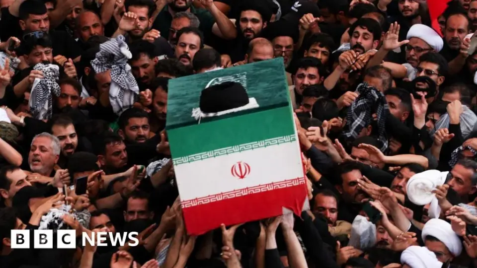 Khamenei's coffin carried through Iraq's holy shrines as funeral rites unfold