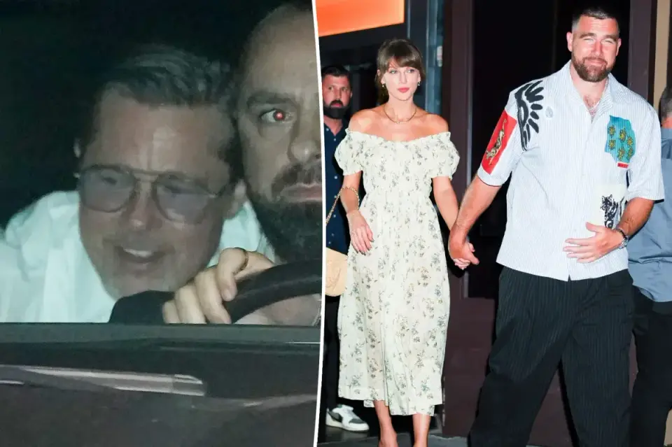 Brad Pitt Drinks at Swift-Kelce Wedding, Confirms He’s Back Off the Wagon