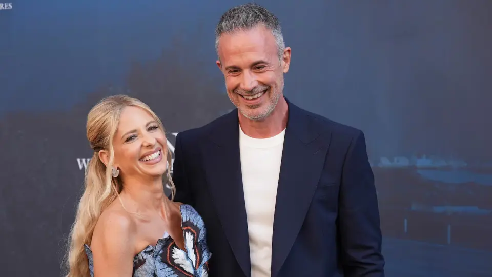 Gellar shares racetrack photos of son Rocky, who now mirrors his father's buzzcut