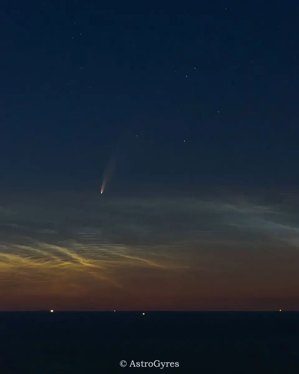 NEOWISE Rises Over the Adriatic in a Nighttime Timelapse
