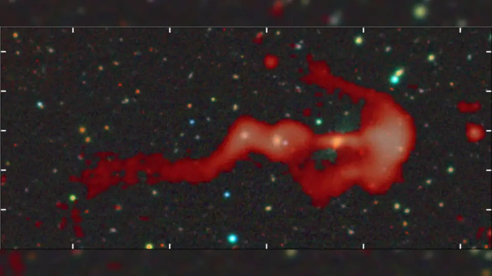 Giant bow-and-arrow radio galaxy RAD-BAARG reveals colossal cluster shock wave