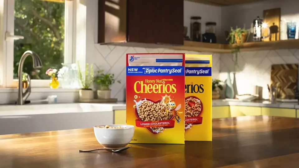 Cheerios and Ziploc Launch Resealable Cereal Packaging at Walmart
