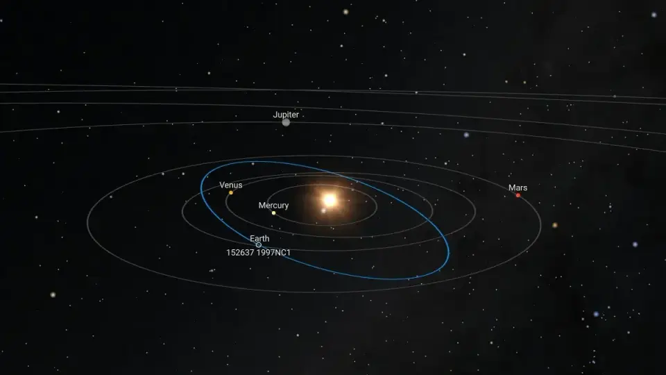 Asteroid 1997 NC1 to skim past Earth at 6.7 lunar distances — live viewing planned
