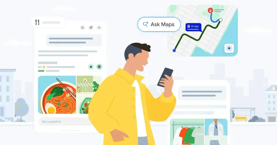 Google Maps AI expands to order food, book hotels, and check live transit