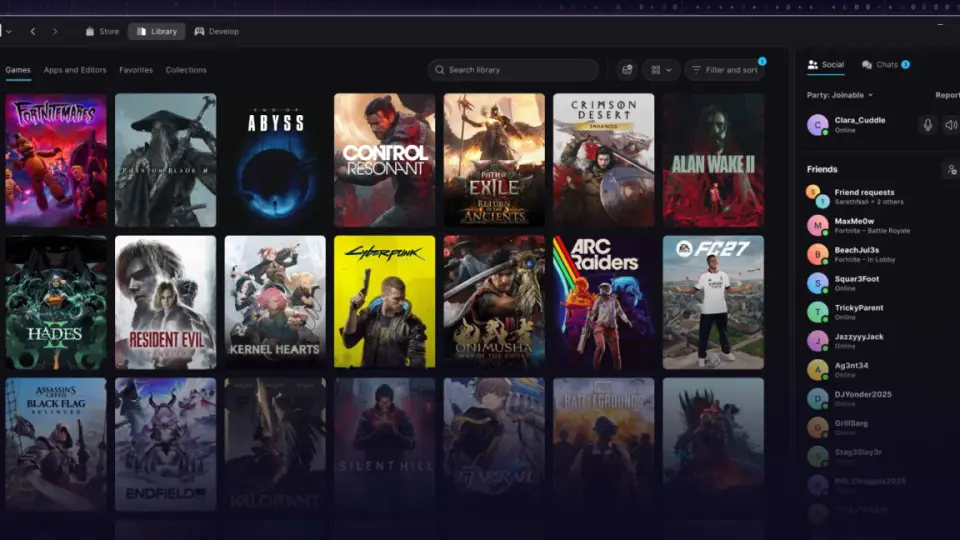 Epic's AI-Generated Launcher Preview Debuts with Linux Support and Speed Claims