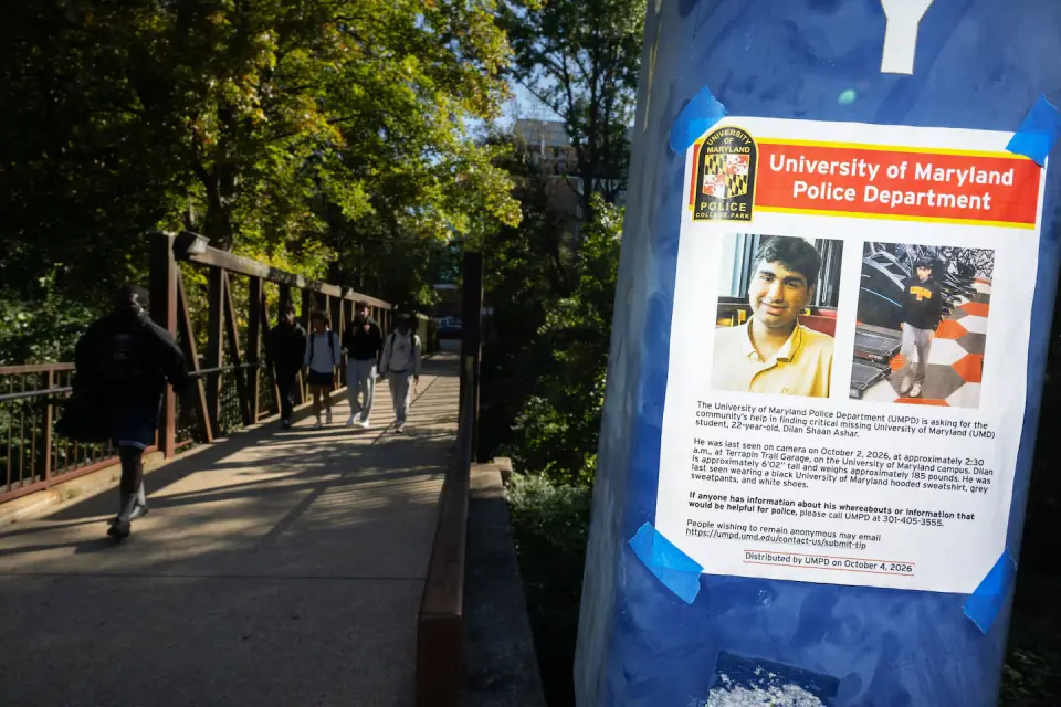 UMD student found safe after six-day search; police detail discovery in wooded area