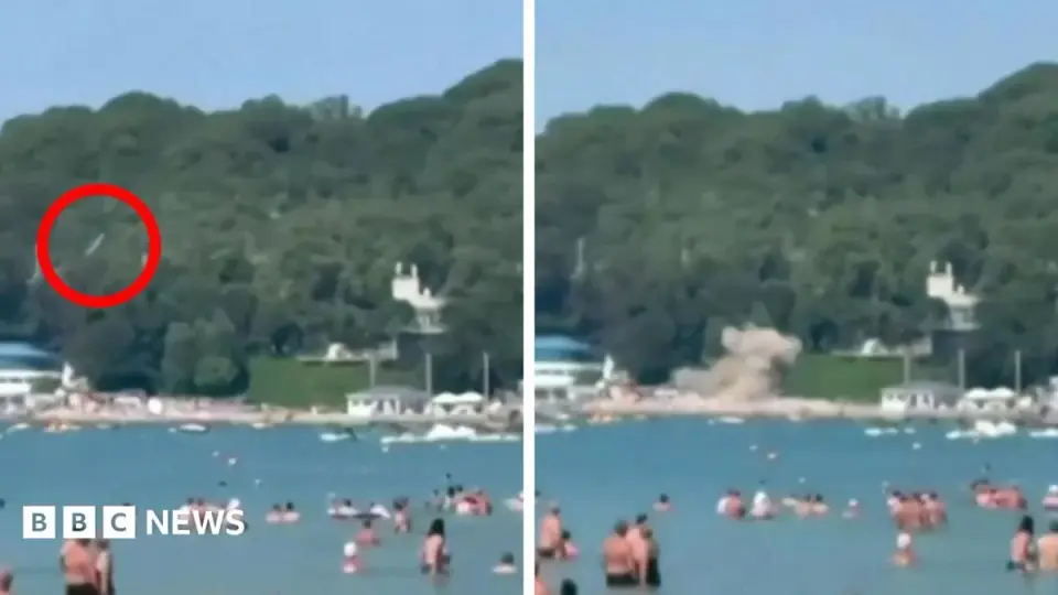 Drone hits Russian Black Sea beach killing six, injuring about 40