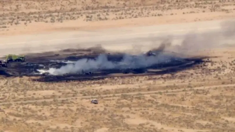 B-52 Crashes After Takeoff at Edwards AFB, Runway Closed as Investigation Opens
