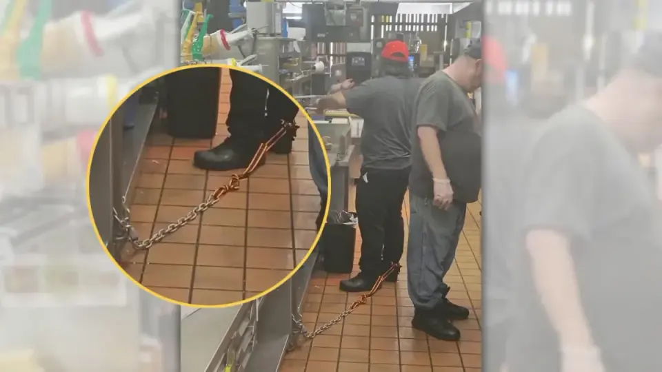 Snopes Probes Viral Image Claiming a McDonald’s Worker Was Chained