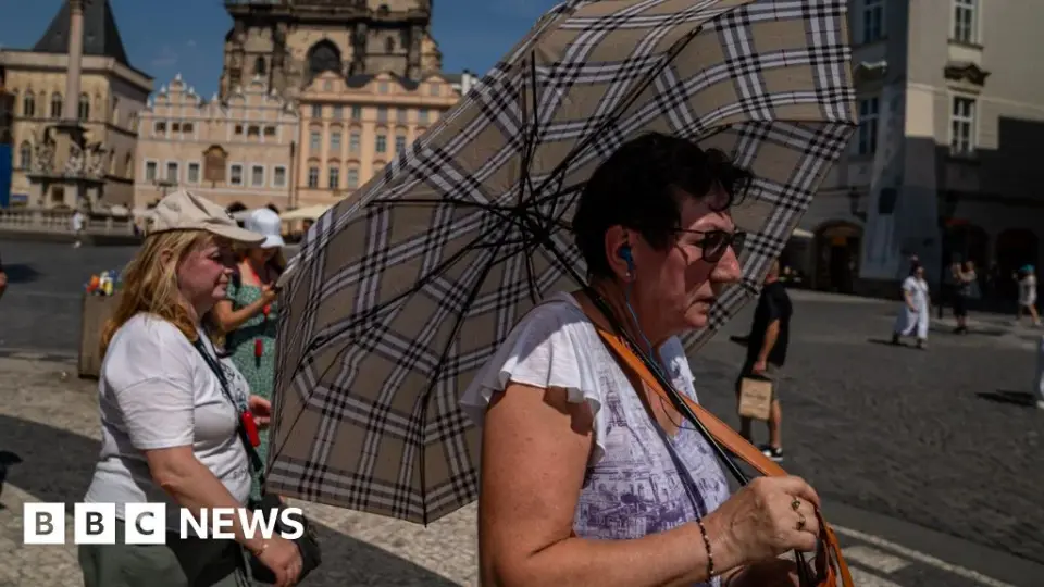 Europe bakes as Germany hits 41.5C and Denmark, Czech Republic set records