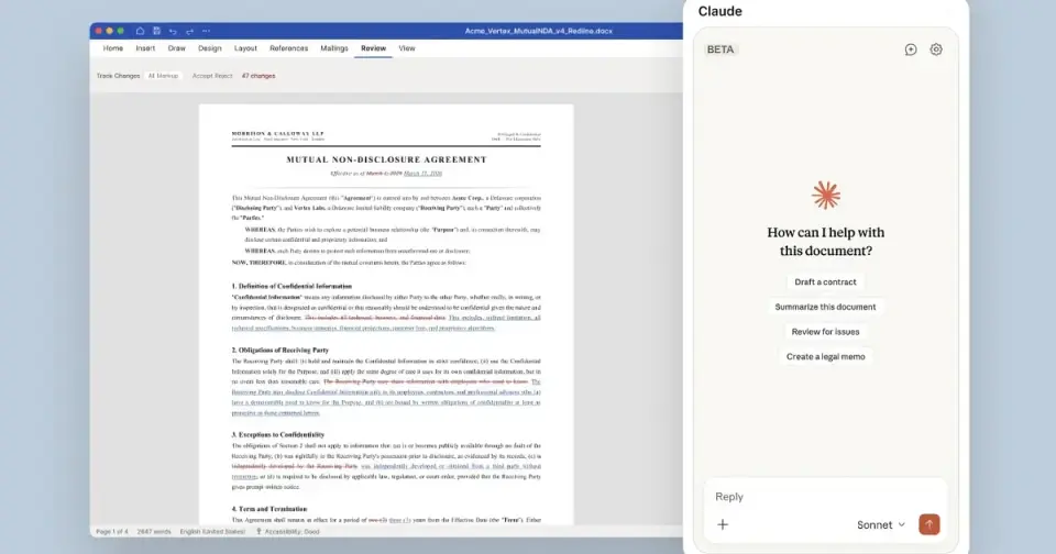 Claude lands in Word, turning documents into a cross-app AI workflow