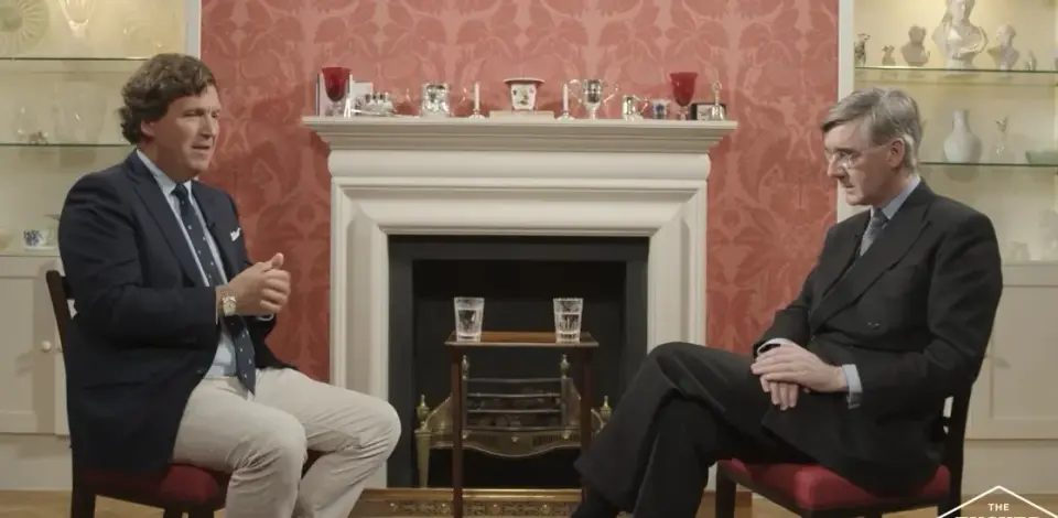 Rees-Mogg Confronts Carlson on WWII and Russian Aggression in Viral Interview