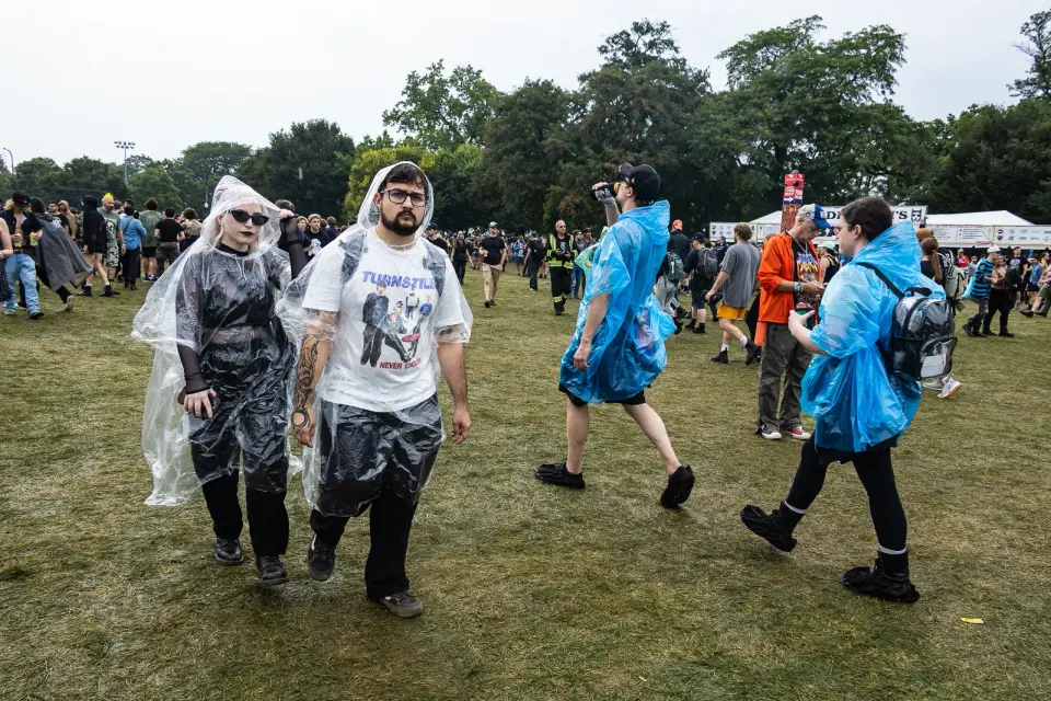 Riot Fest Day 3 Opens Late as Crews Battle Muddy Douglass Park Grounds
