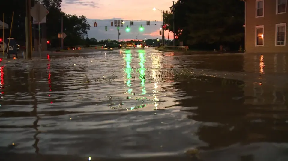 Record floodwaters drive evacuations in Connersville, Indiana