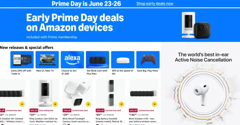 Prime Day 2026 opens early with deep discounts on AirPods Pro 3 and more