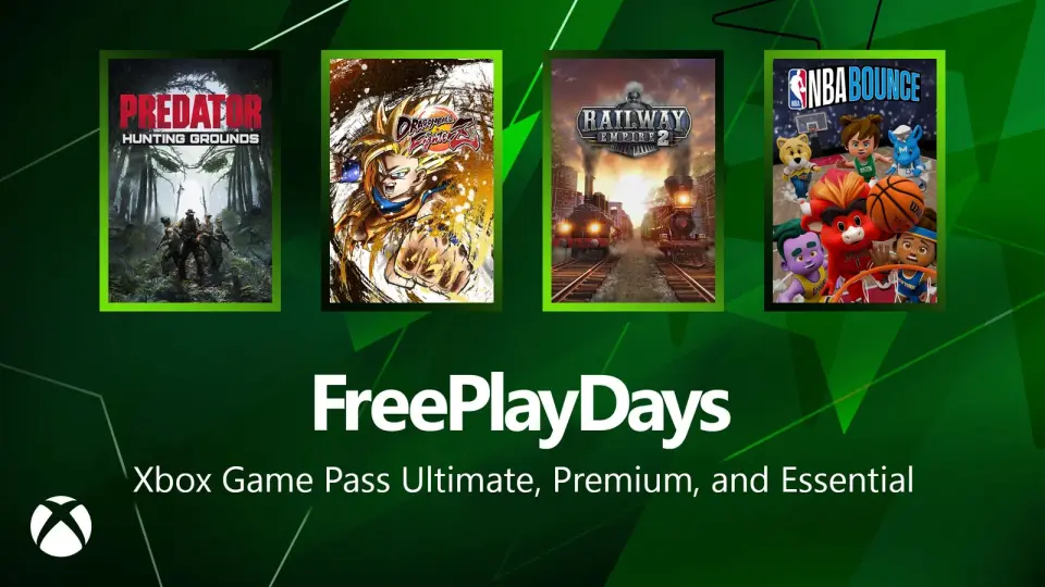 Xbox Free Play Days Stack Up Predator, Railways, Dragon Ball FighterZ and NBA Bounce