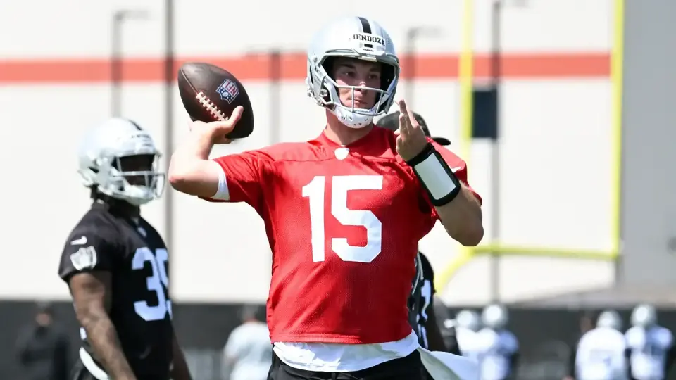 Mendoza Impresses Early as Raiders Build Around Him in Camp