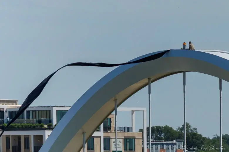 DC’s Frederick Douglass Bridge Reopens as Climber Maintains Barricade on Arch