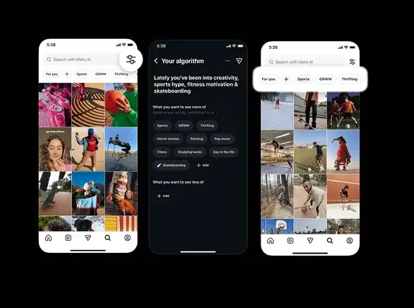 Instagram broadens Your Algorithm controls to Explore for expanded topic personalization