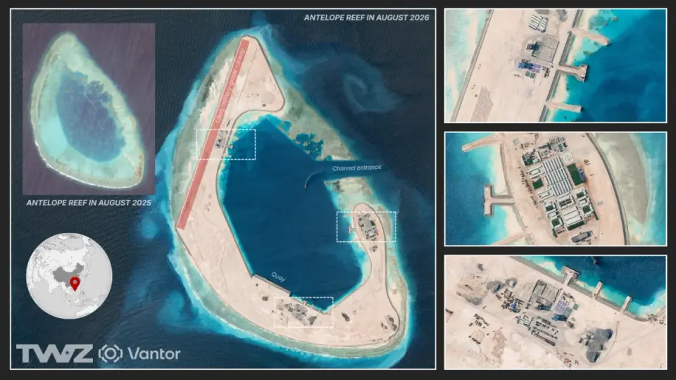 China's Antelope Reef Becomes a Major Militarized Island in the South China Sea
