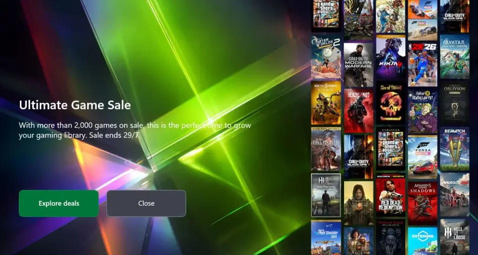 Xbox Ultimate Game Sale 2026 launches with massive cross-platform discounts
