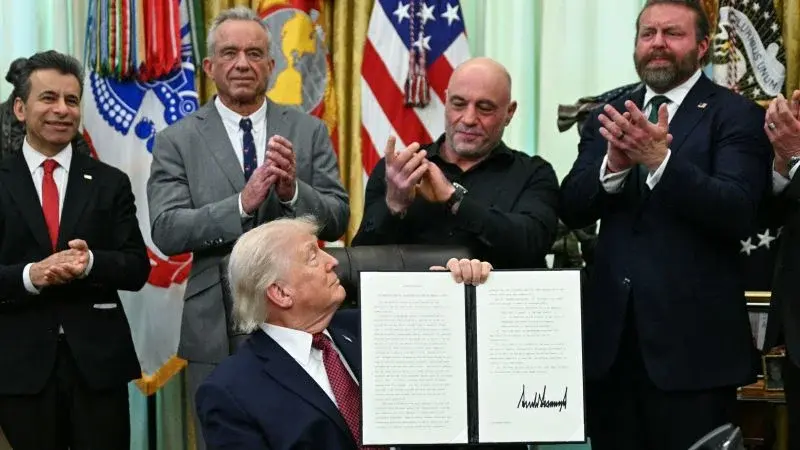 Trump savages Iran-war critics while courting Joe Rogan